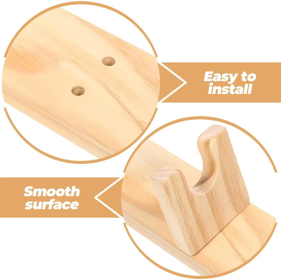 Hot melt glue stand wooden stand fix glue gun head base decoration accessories materials handmade DIY tool
