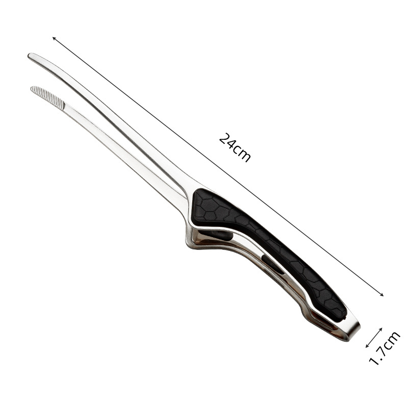 430 stainless steel barbecue clip, anti-scald, anti-slip, bright food clip, steak clip, buffet clip