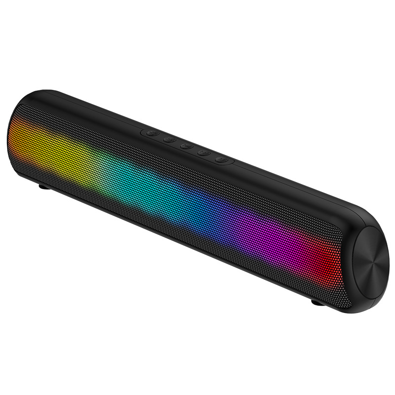 Custom cool new RGB colorful subwoofer wireless Bluetooth speaker LED color light desktop TV Bluetooth speaker