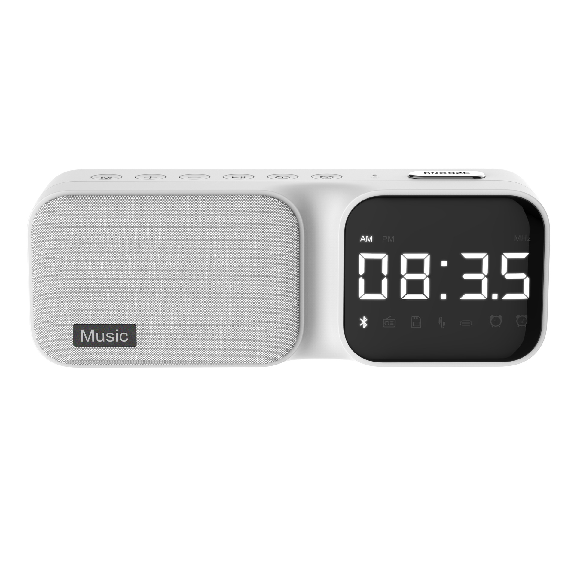 Private mold sleep speaker, white noise sleep aid Bluetooth alarm clock speaker, infant soothing sleep audio with timer