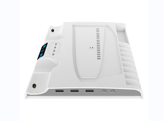 PS5 Slim host cooling base colorful RGB light stand without headphone stand mobile hard drive