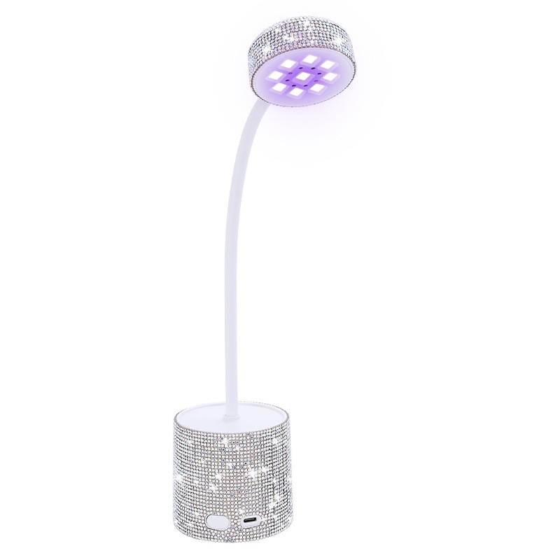 Diamond Head Nail UV Lamp Desktop Rechargeable Induction No Black Hands Fast Drying Gel Nail Lamp