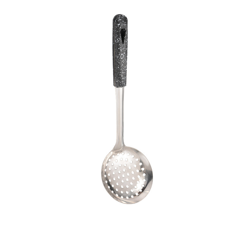 Stainless steel kitchenware cooking spatula and spoon set, stir-fry spatula, frying spatula, soup spoon, slotted spoon