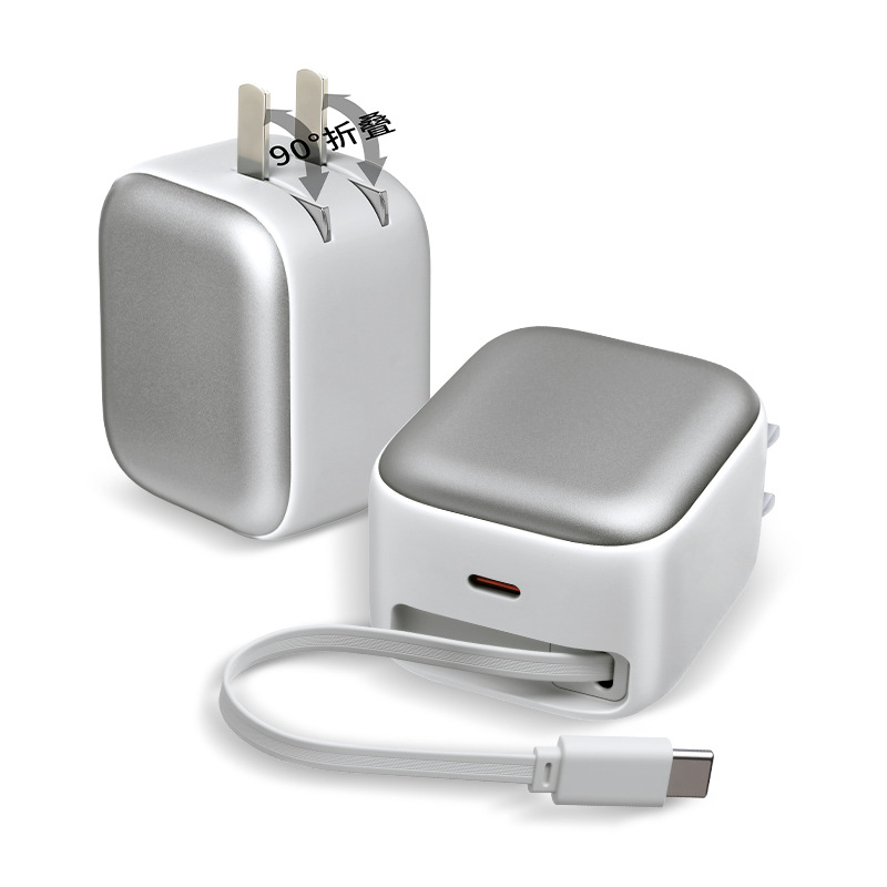 Retractable Cable PD67W GaN Charging Head Type-C Phone Tablet Laptop Fast Charger