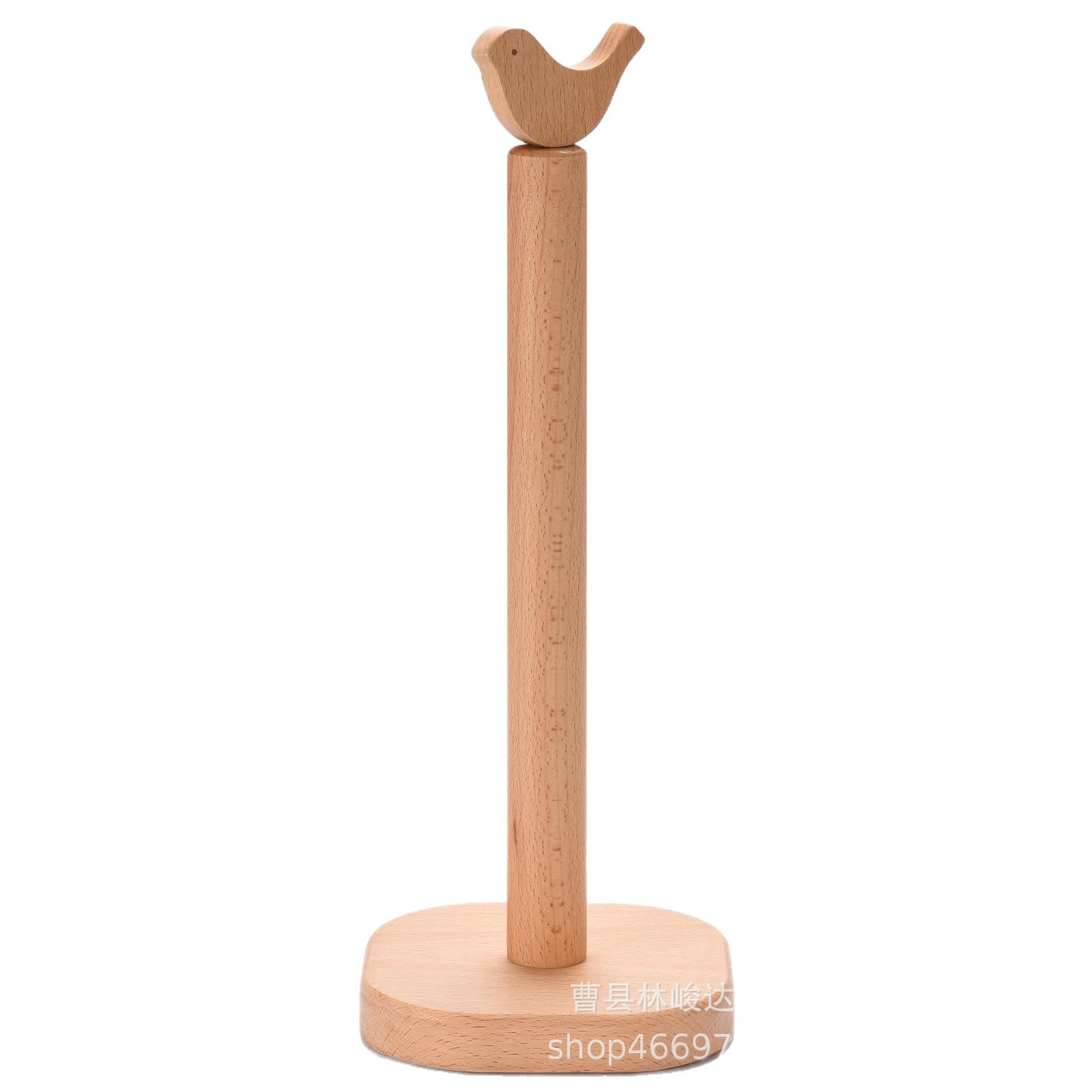 New kitchen paper towel storage rack, wooden desktop cartoon lazy towel holder, makeup table hair tie organizer