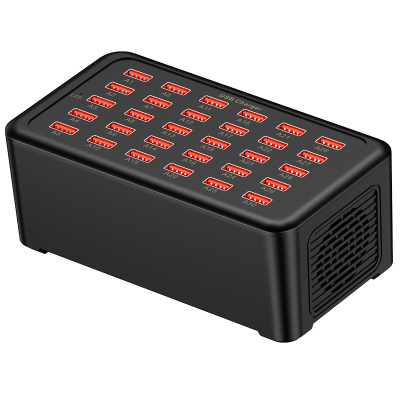 30-port USB Multi-port Charger 5V2A Fast Charging Socket 150W High Power Desktop Charging Station