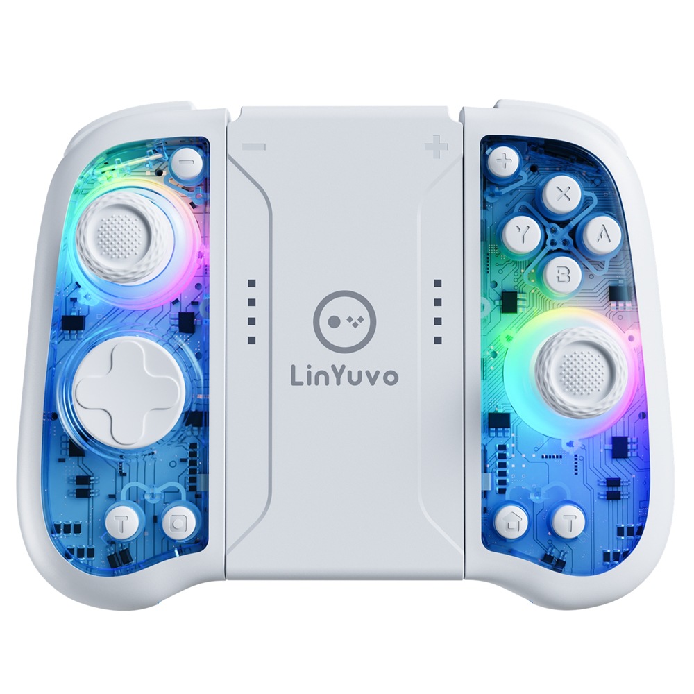 LinYuvo switchjoycon mechanical button rear rubber macro function wireless game handle motion sensing