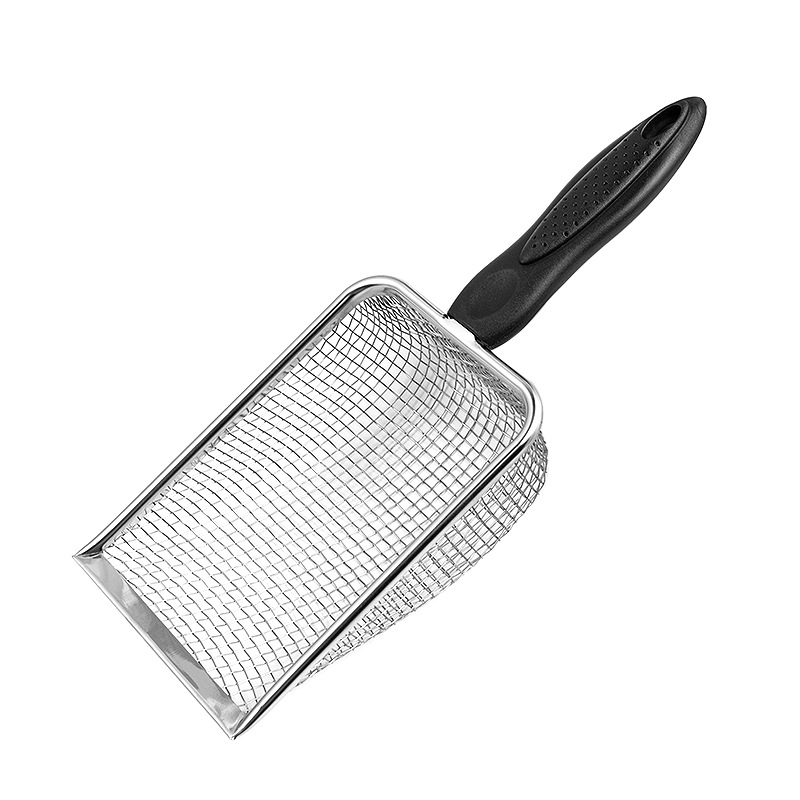 Stainless steel metal cat litter scoop, large size cat poop scoop, cat pet scoop, beach shovel