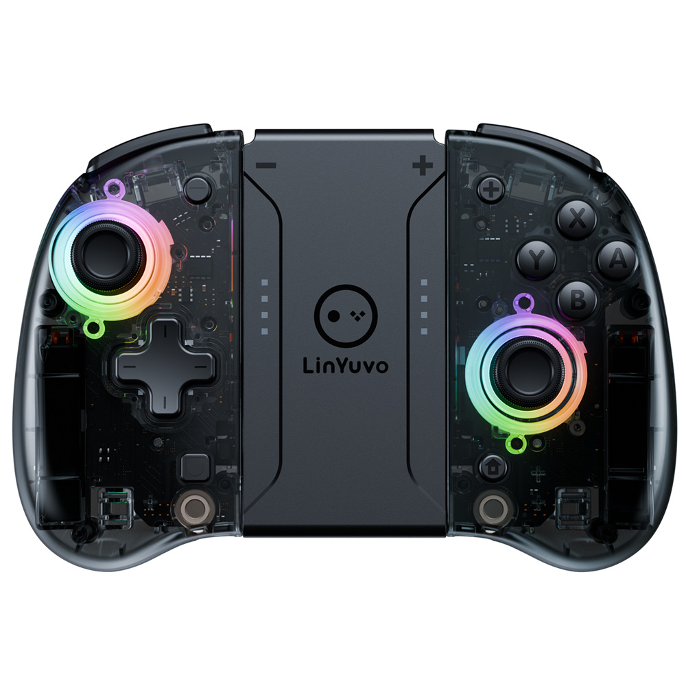 LinYuvo Lianyou switchjoycon wireless handle RGB macro function left and right bluetooth portable handheld console