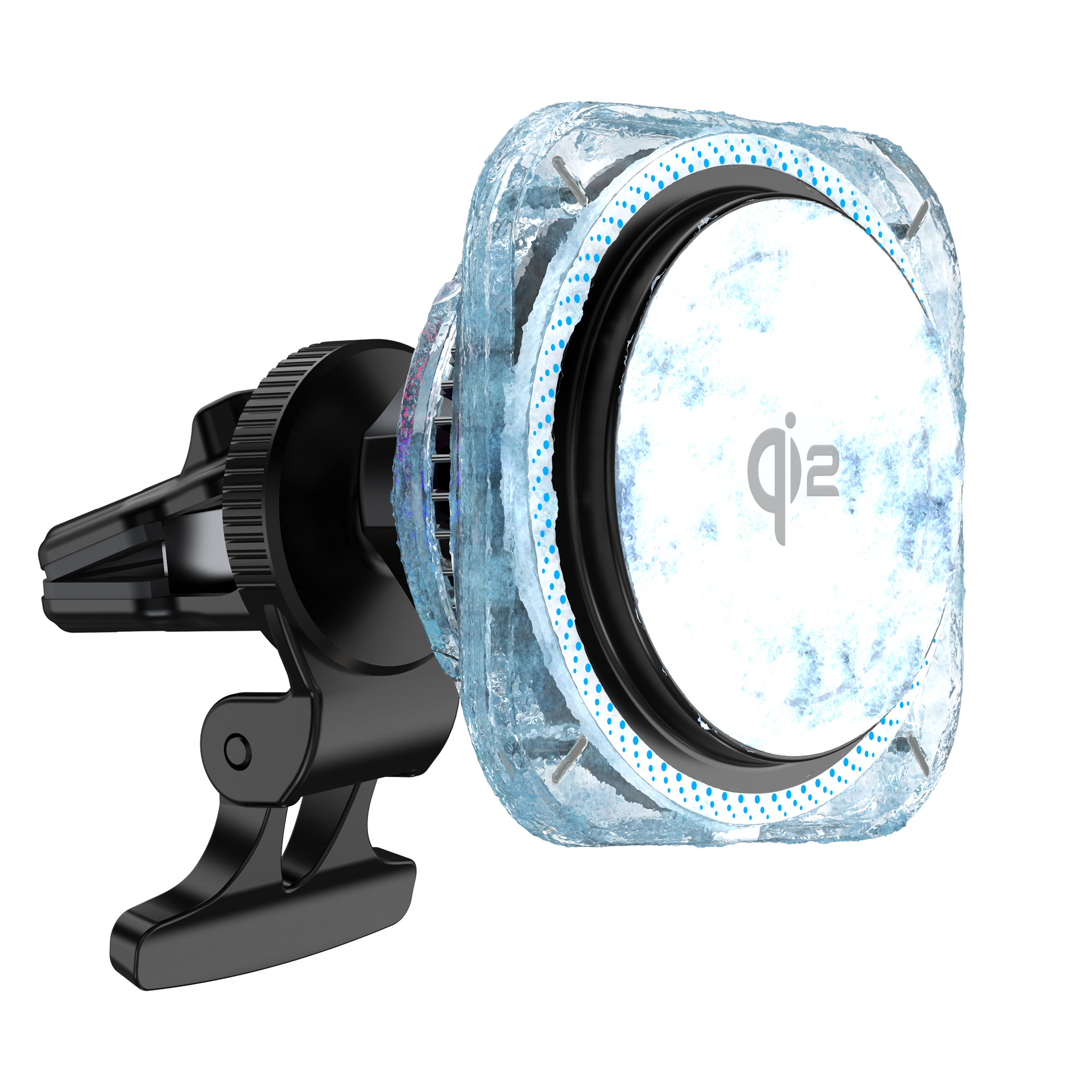 Magnetic semiconductor cooling wireless car charger for Apple iPhone 15/14 series QI2 wireless charger