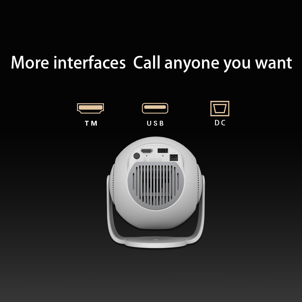 New TP360 Projector WiFi Home HD 4K Smart Projector Portable Mini Wireless Android