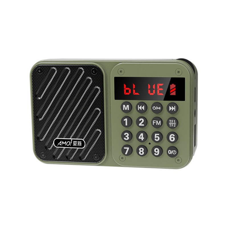 837 Portable Old People Filial Piety Gift Plug-in Card Radio Digital Point Play Bluetooth Player Story Machine