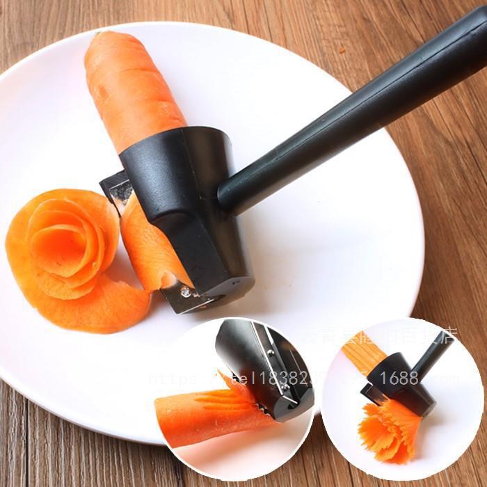 Vegetable Salad Roll Flower Fruit Tool Carving Tool Cucumber Carrot Spiral Slicer Pattern Cutting Tool Knife