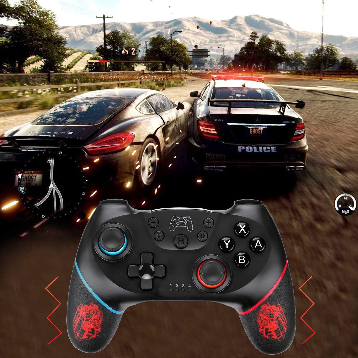 Private mold rubber-coated Switch wireless Bluetooth game handle with vibration 6-axis gyro switch PRO handle