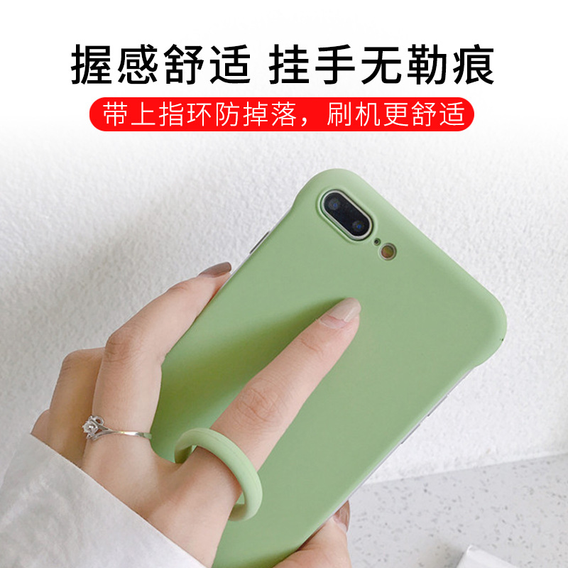 Silicone Fan Lanyard Gem Silicone Ring Lanyard Earphone Case Silicone Pendant Liquid Silicone Lanyard