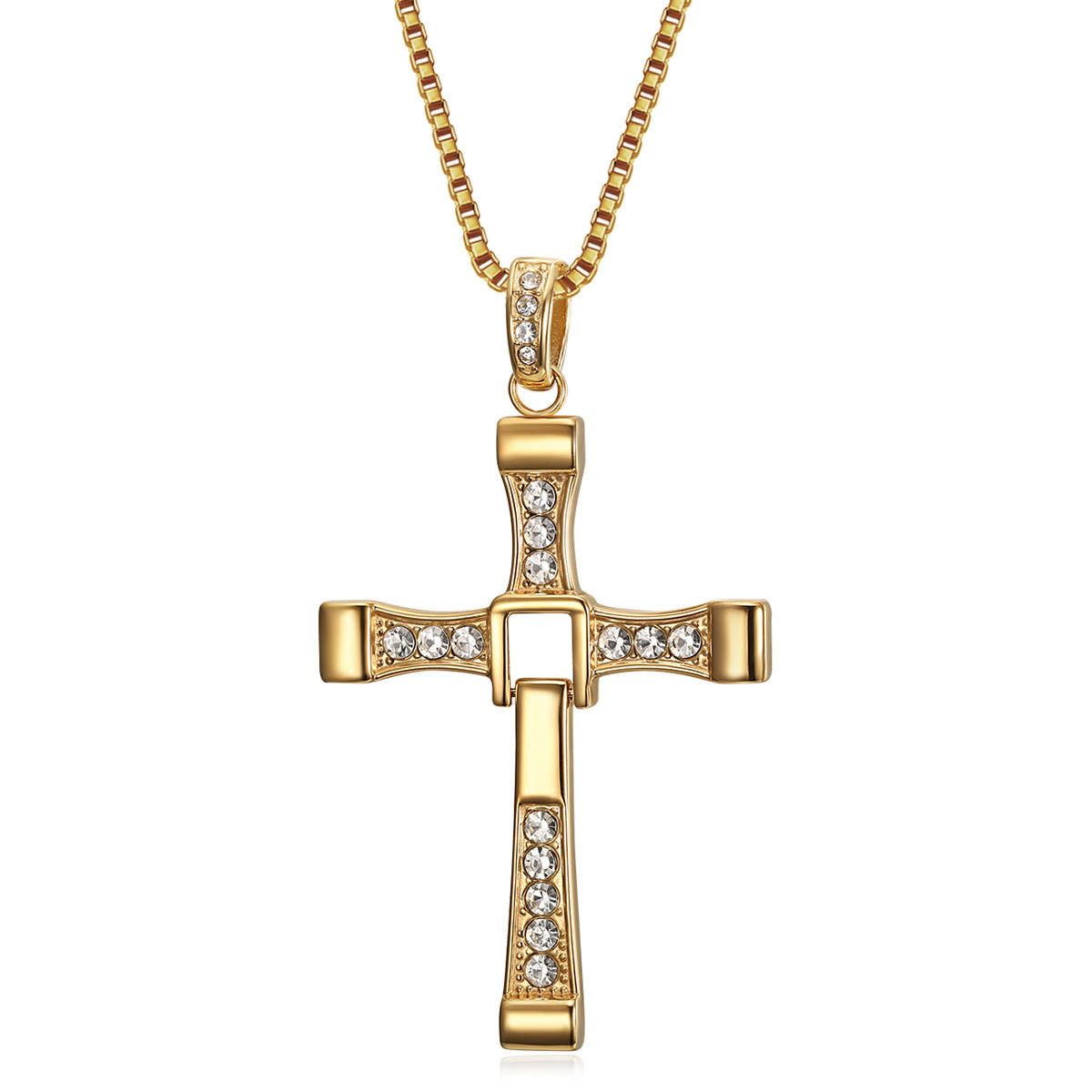 Accessory Toledo Fast & Furious 8 Pendant Cross Necklace Men's Domineering Necklace