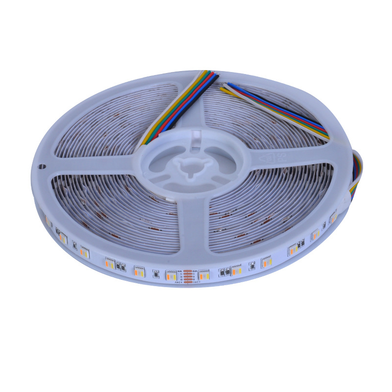 LED strip light, self-adhesive, RGBW, music rhythm, 24V, 60D, 5050, high brightness, 4-in-1, sound pickup, atmosphere, linear strip light