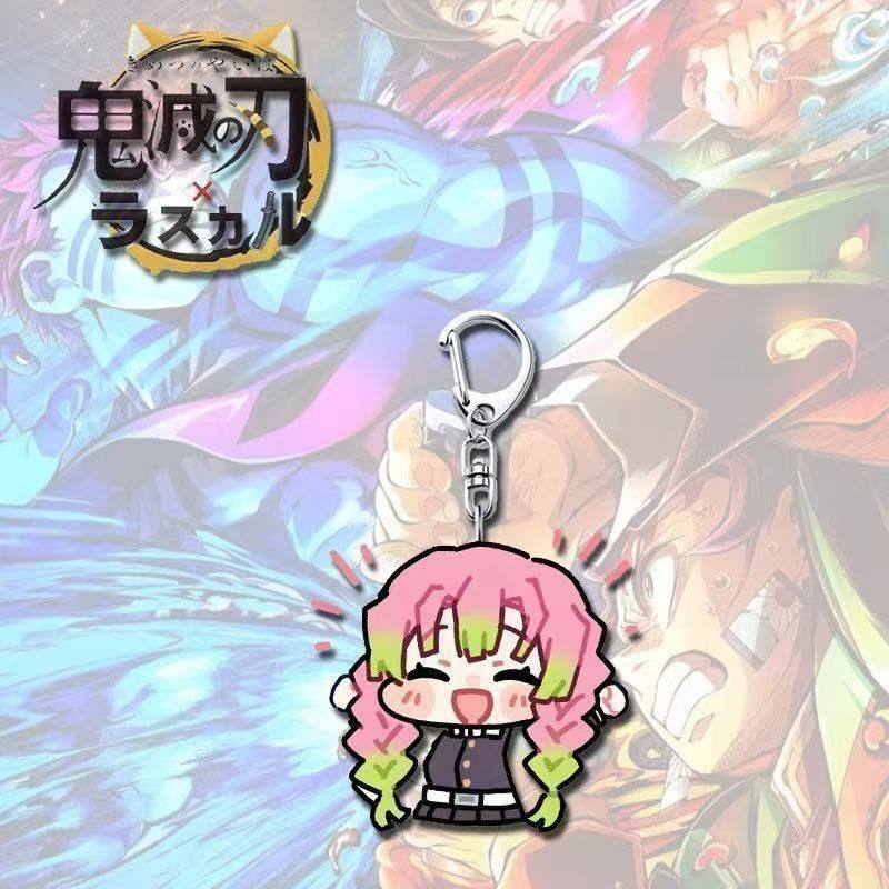 Demon Slayer Keychain Cartoon Anime Shinobu Kocho Mitsuri Kanroji Student Backpack Pendant Accessories