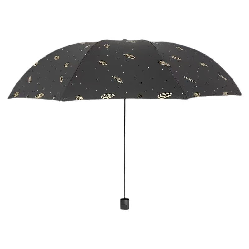 Umbrella Student School Portable Folding Sunscreen Umbrella Hot Stamping Print Sun and Rain Umbrella Printable Logo