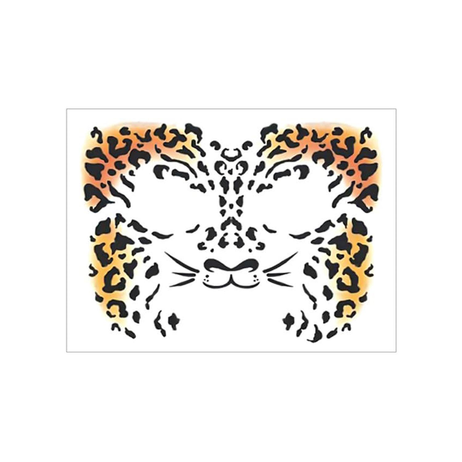 New Fake Leopard Print Gold Foil Tattoo Sticker Print Face Party Face Decoration Metal Sticker