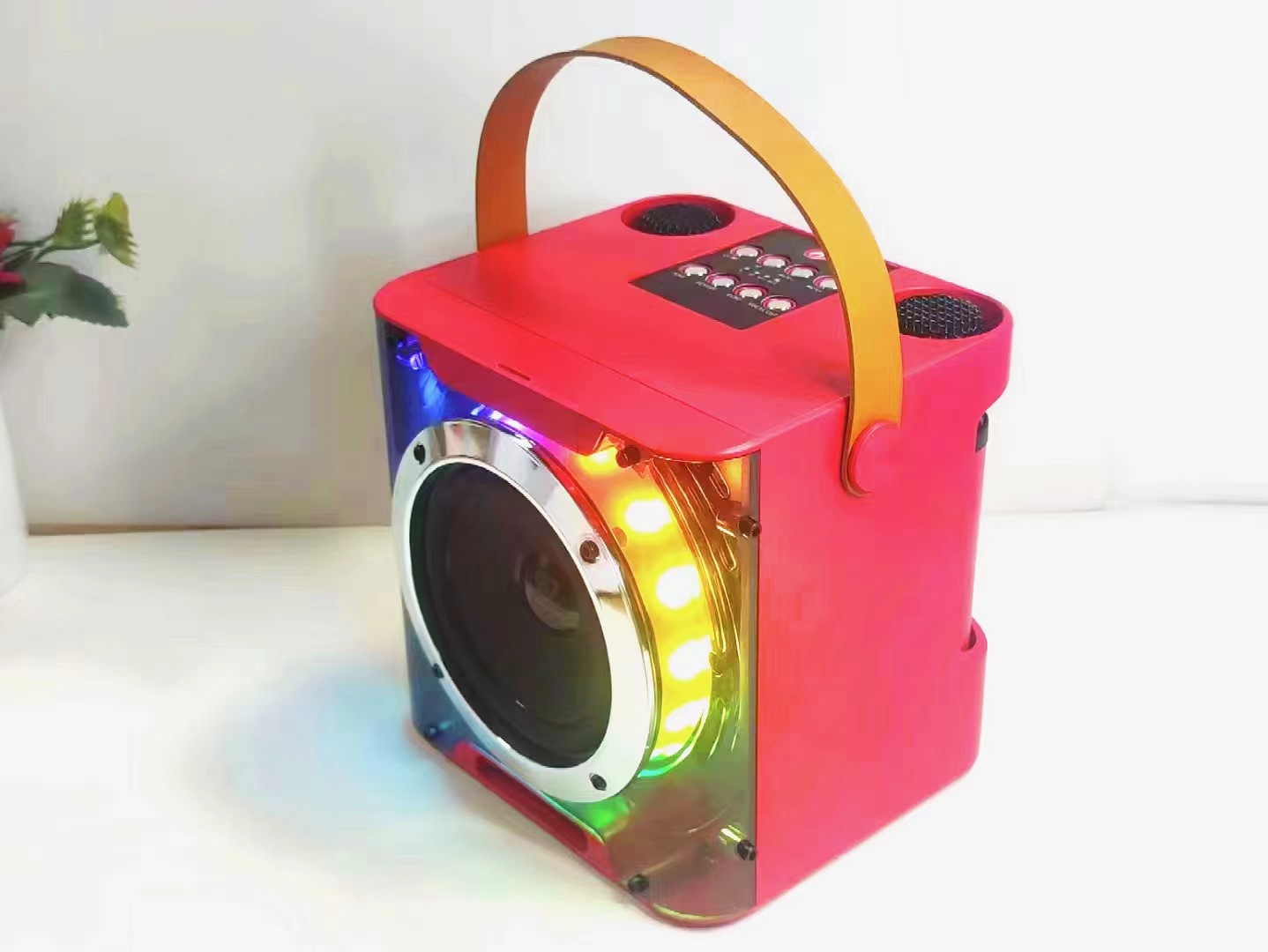 YS203 Bluetooth Speaker Home TV KTV All-in-One Set Dual Microphone A829 Bluetooth Speaker