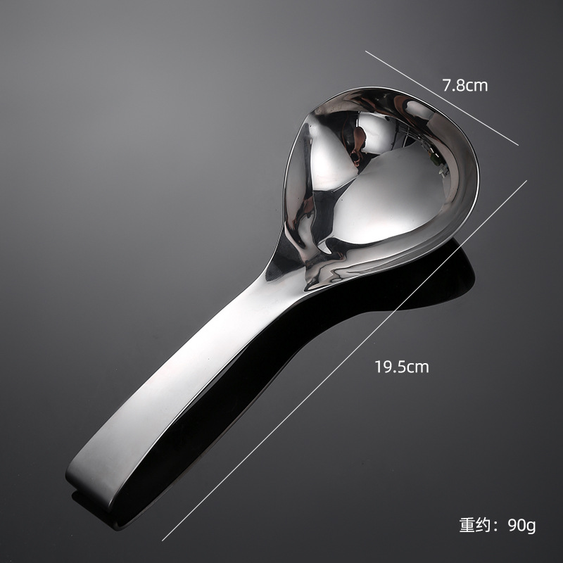 304 stainless steel serving soup spoon slotted spoon long handle serving soup spoon household commercial hot pot spoon slotted spoon large thickened set