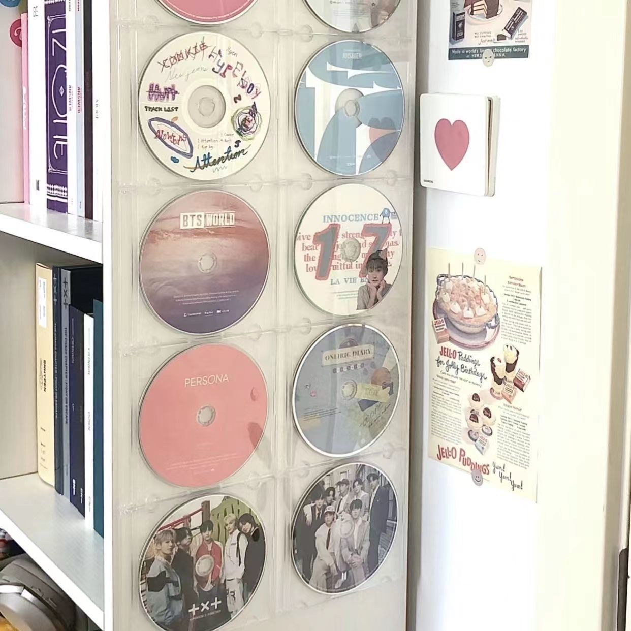 High-definition CD storage box multifunctional disc flip cover thickened storage box DVD album disc storage box
