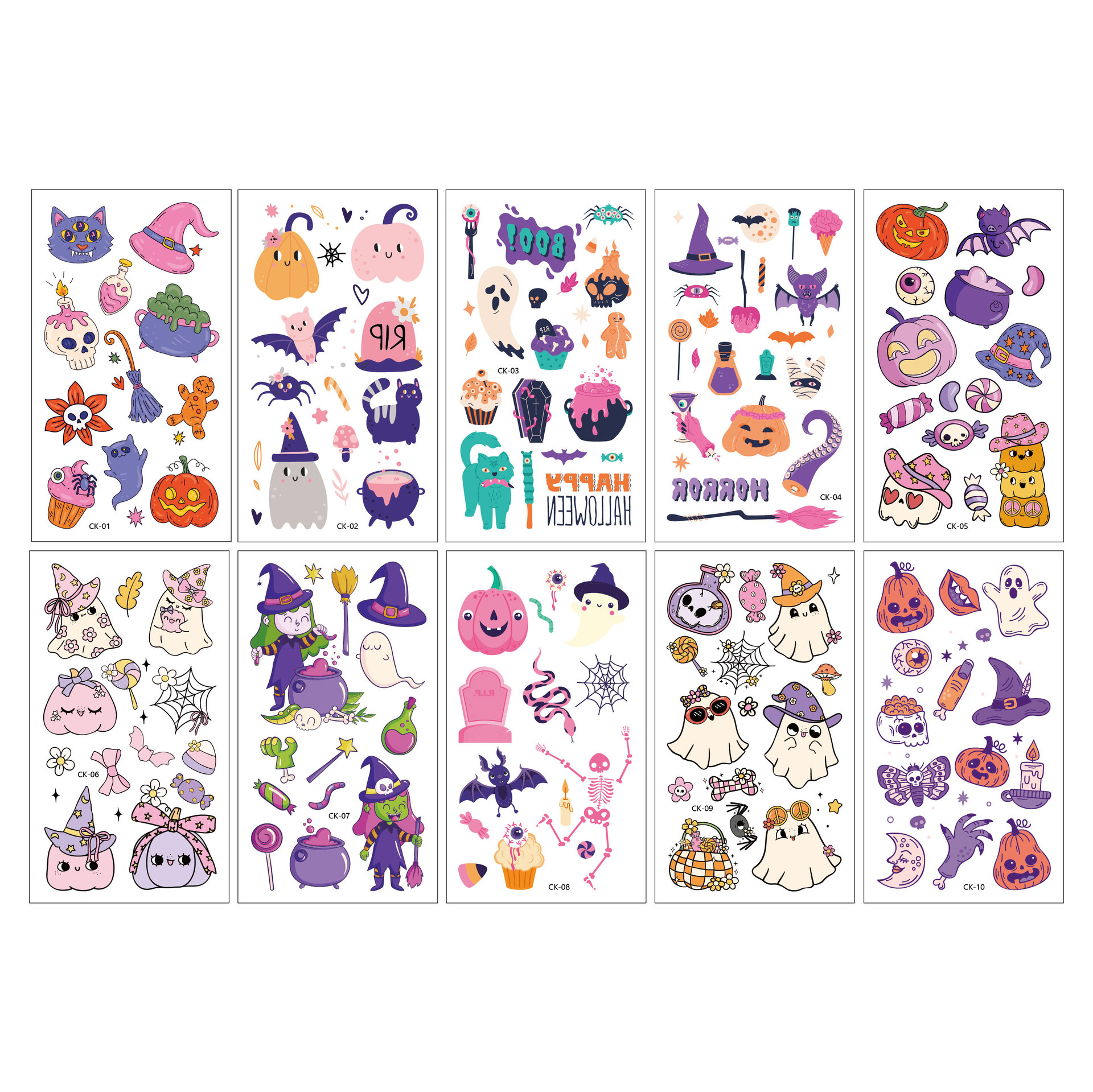 New Children Cartoon Tattoo Sticker Sticker Unicorn Dinosaur Mermaid Festival Tattoo Sticker