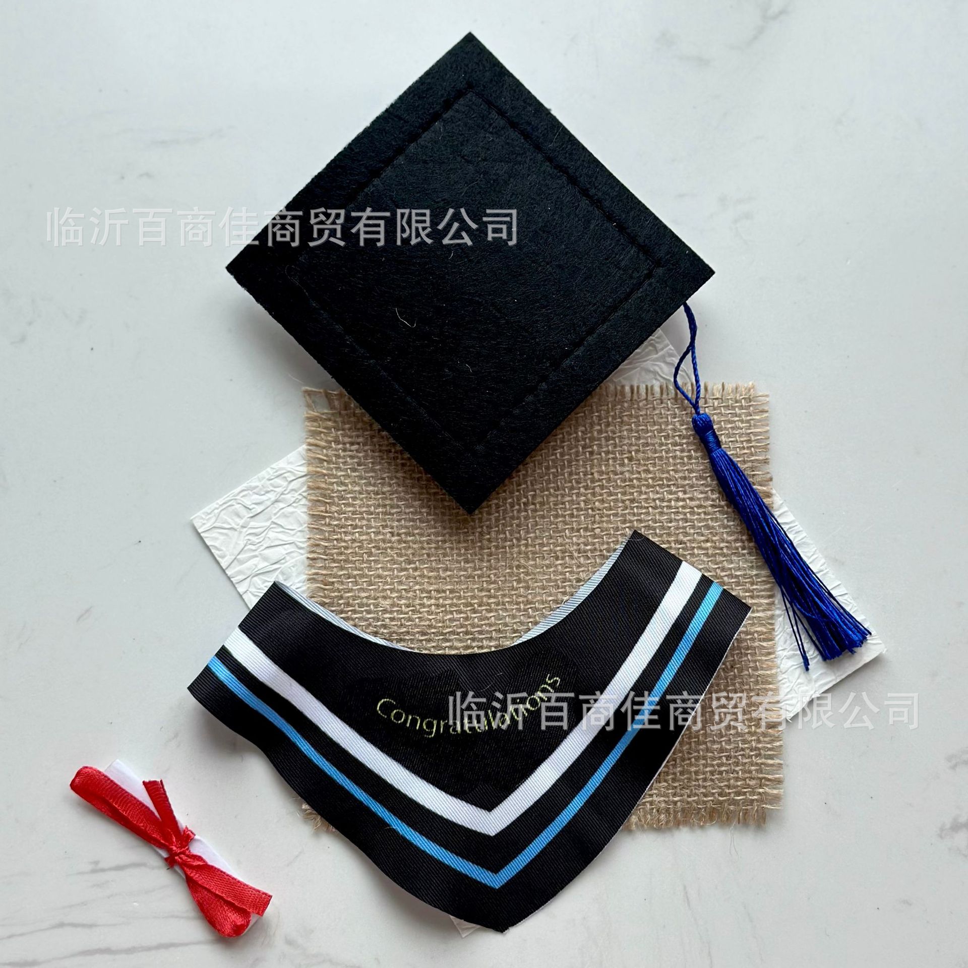 Doctoral uniform 30CM plush doctoral cap certificate set plush toy doll doctoral clothes hat graduation gift