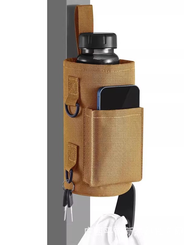 Dedicated outdoor sports magnetic water bottle bag water cup crossbody bag gym phone key storage bag