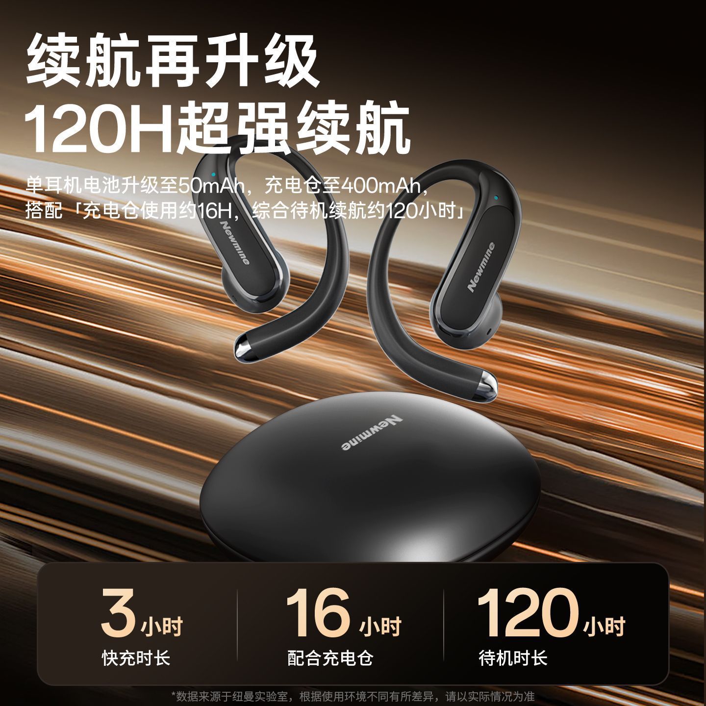 Newman LY65 Bluetooth Earphones Wireless Ear-hook 2026 New Sports Running Noise Reduction Ultra-long Battery Life Open Ear
