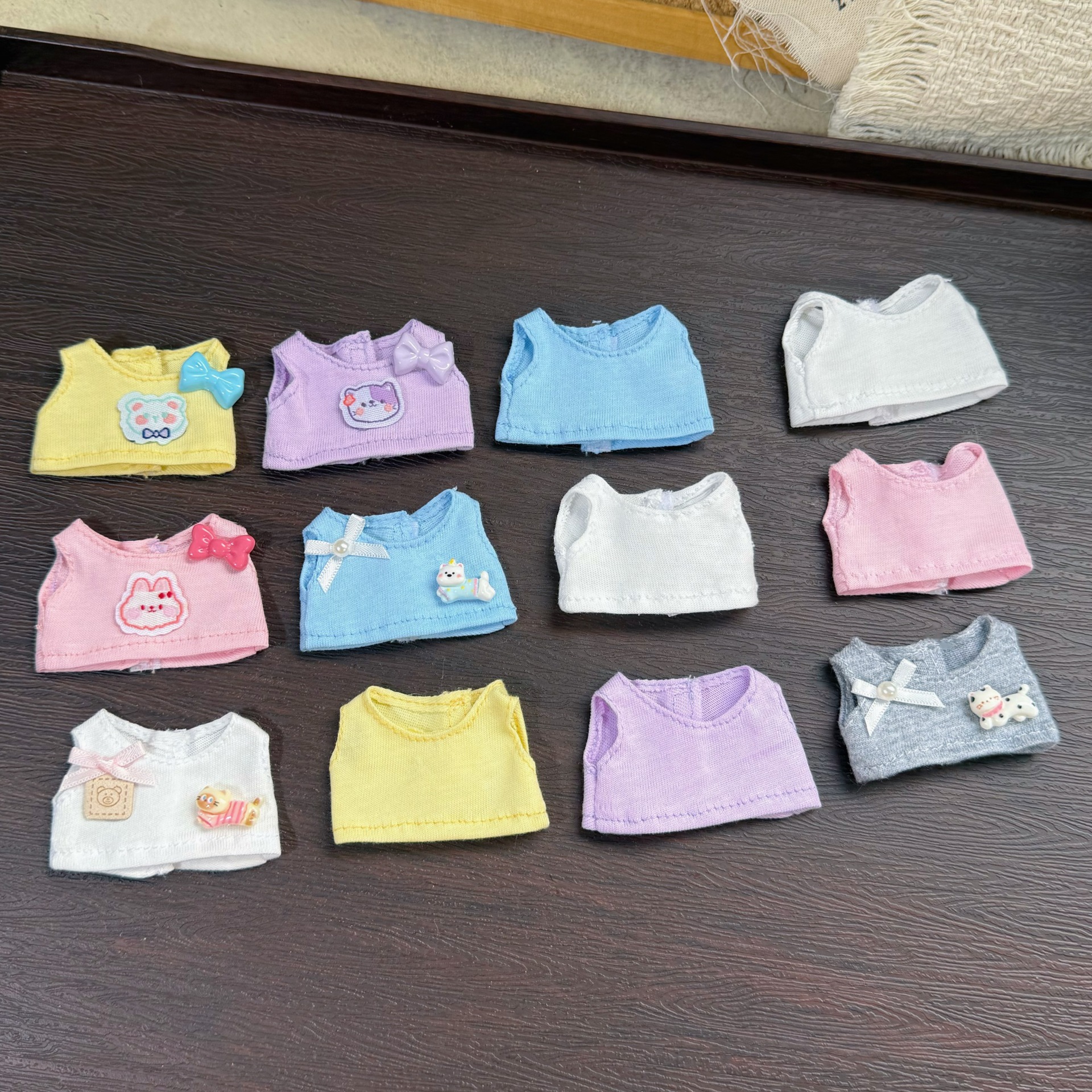 New 10cm cotton doll mini star man kt cat small size vest doll clothes long-legged kitty cat dress-up