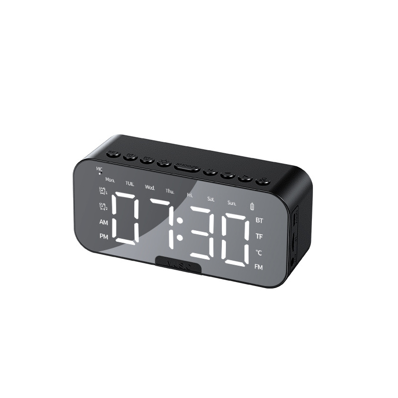 Smart Bluetooth Audio Electronic Multifunctional Clock Student Alarm Clock Wireless Small Speaker High Sound Quality