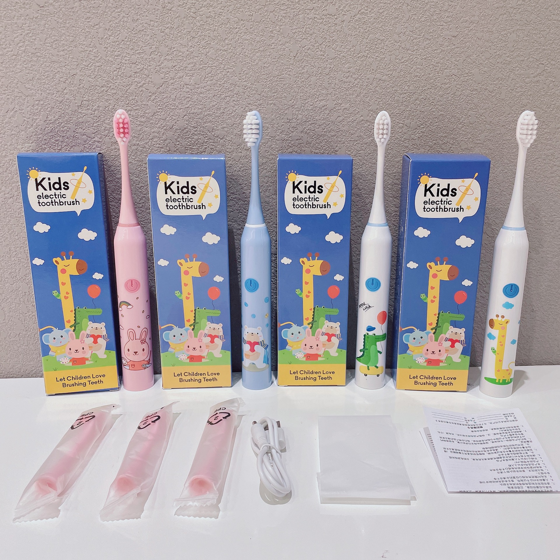 Kids Electric Toothbrush Replacement Brush Head Soft Bristle Tooth Protection Gum Brush Head 332, 330 Toothbrush Head