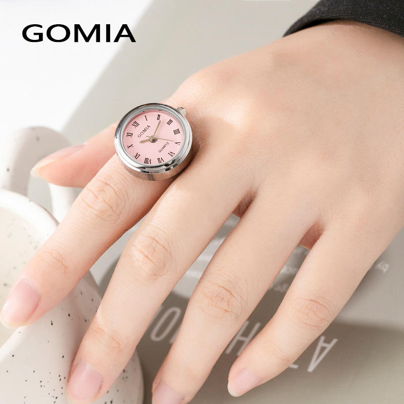 2022 New Finger Watch Waterproof Roman Mini Small Watch Student Finger Watch Couple Ring Watch