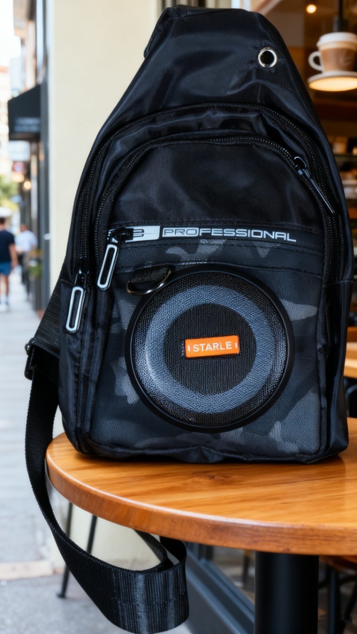 Multifunctional Crossbody Bag Bluetooth Speaker Outdoor Sports Mobile Phone Emergency Power Bank Backpack Speaker IPX9 Waterproof