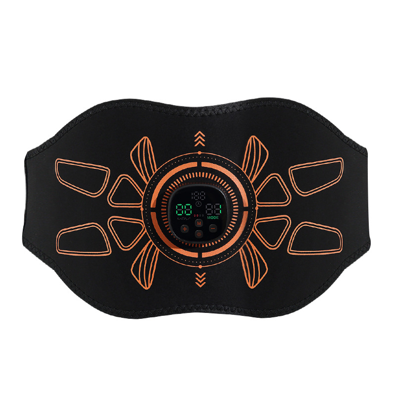 Smart Abdominal Muscle Patch Full Fat Burning Beauty Shaping Instrument EMS Microcurrent Abdominal Heating Pulse Exercise Fitness Massage Belt
