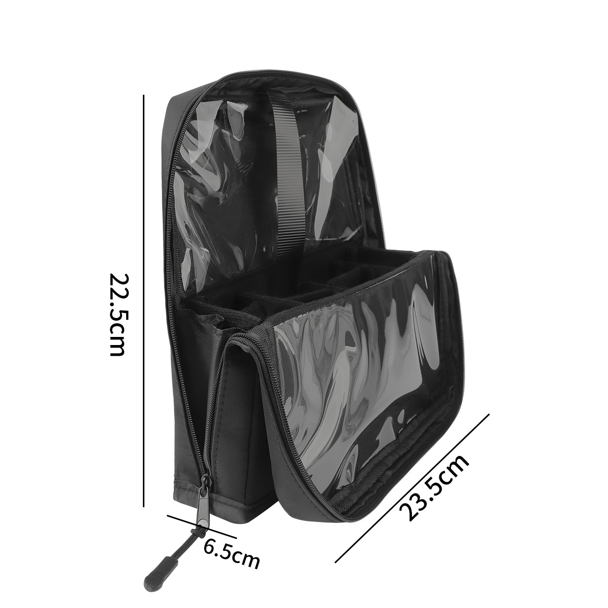 Square Large Capacity Detachable Foldable Makeup Brush Bag Magnetic Lock Convenient Vertical Special Multifunctional Storage