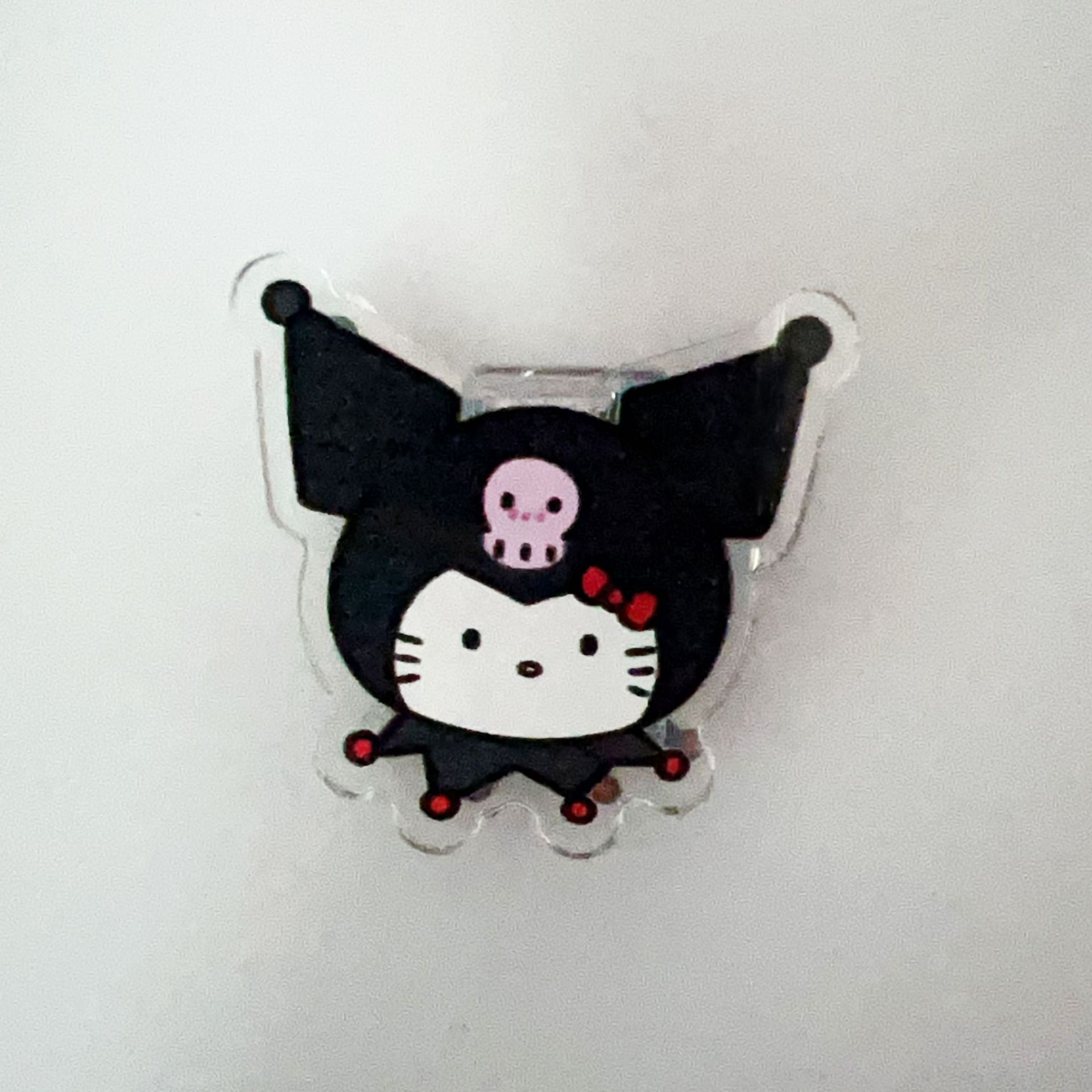 KT Collaboration Cartoon Note Clip Sanrio Cartoon Double-sided Acrylic PP Clip Exam Paper Document Clip