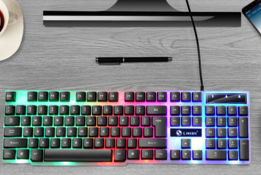Limei TX35 Mechanical Feel Computer Notebook Desktop Business Keyboard USB Wired Gaming Backlit Keyboard