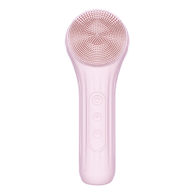 Electric Face Brush Heating Waterproof Pore Cleaner Vibration Beauty Silicone Face Cleanser Home Use Temperature Heating