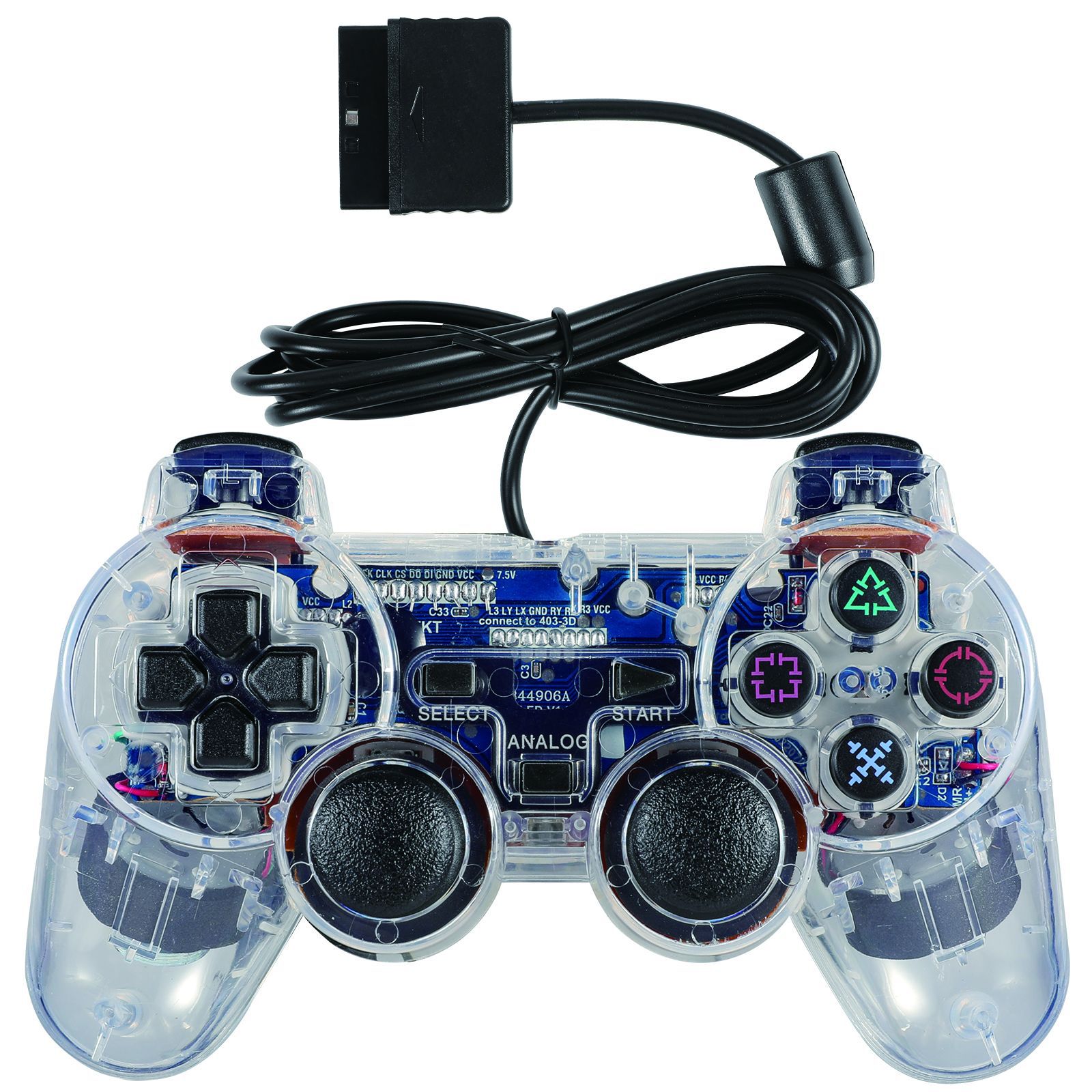 Support black and color with logo PS2 wired game controller PS2 wired controller PS2 controller