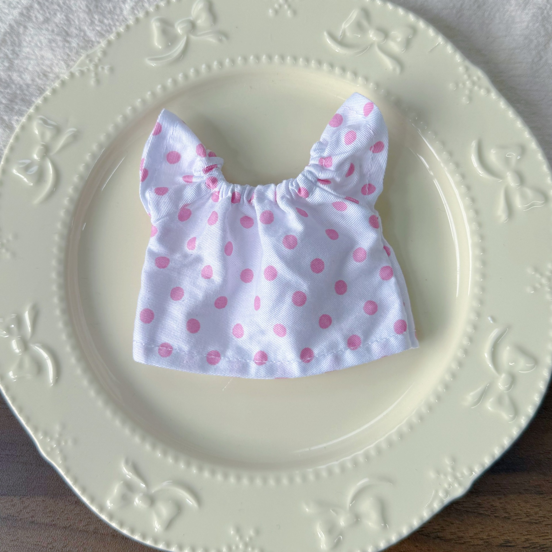 New 17cm Labubu doll clothes doll dress off-shoulder dress crying baby Bikini Bottom ugly fish accessories