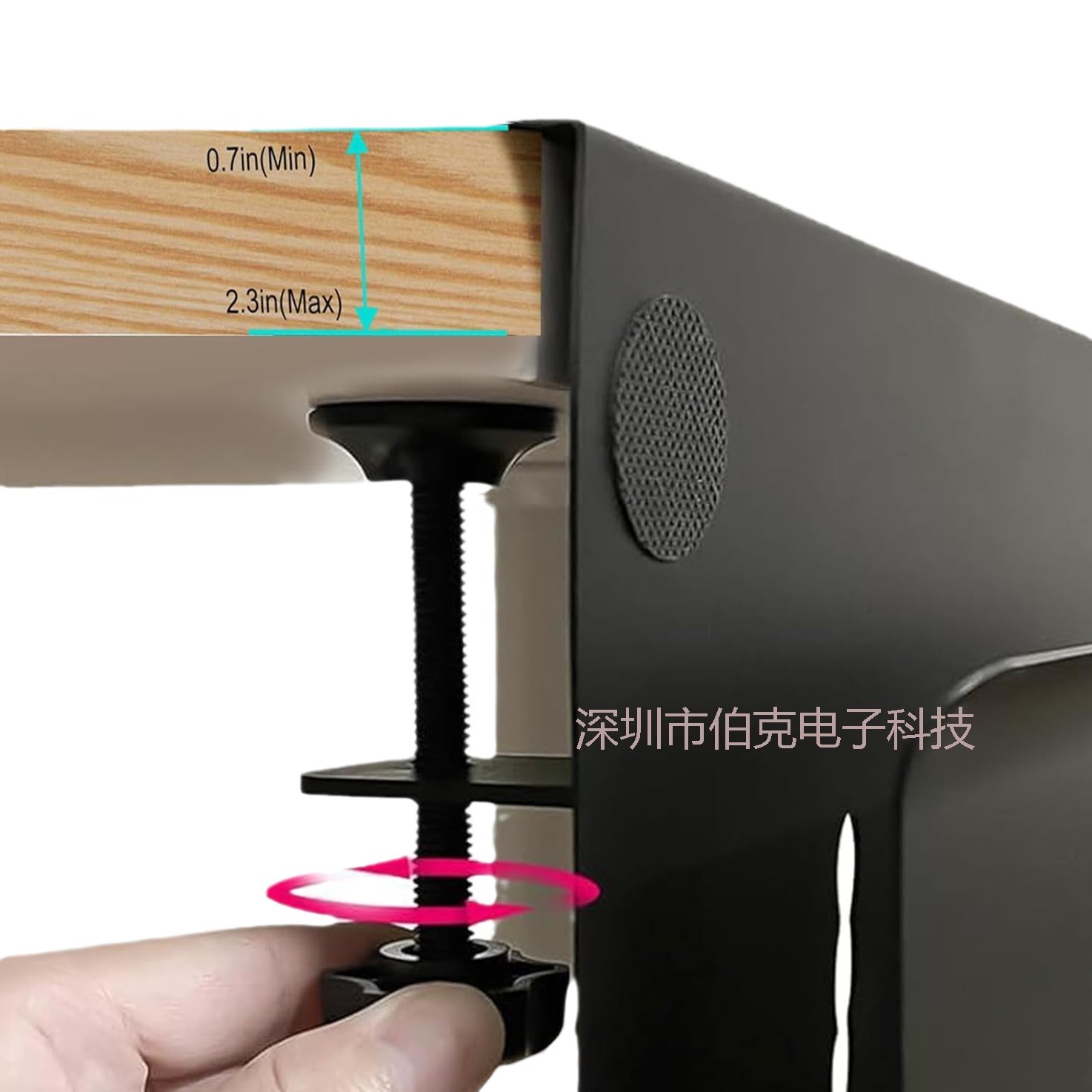 Aluminum alloy laptop stand, desktop heat dissipation, new portable computer heightening invisible stand