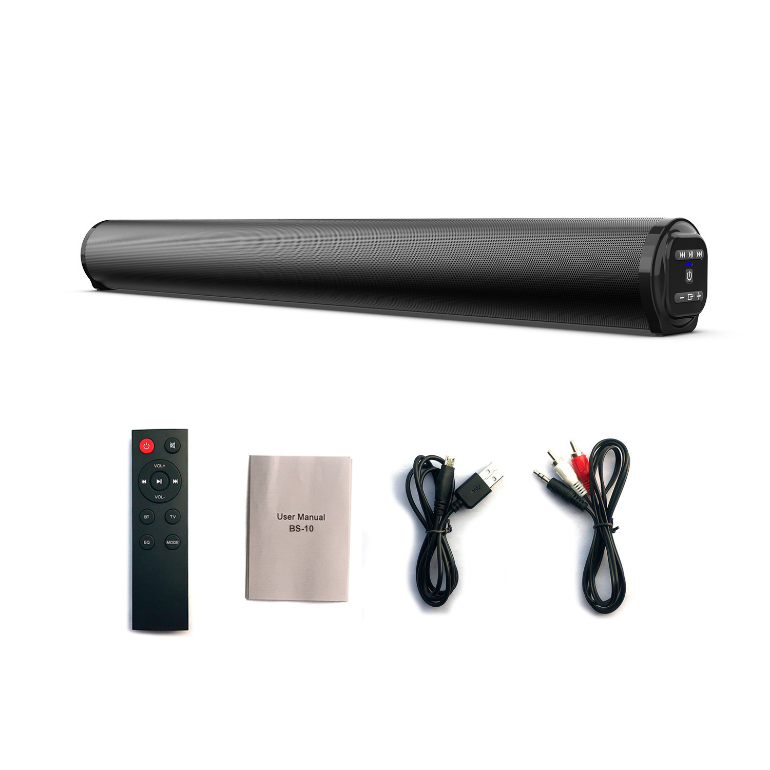 BS10 long bar soundbar 5.0 Bluetooth speaker heavy bass wireless remote RCA large speaker