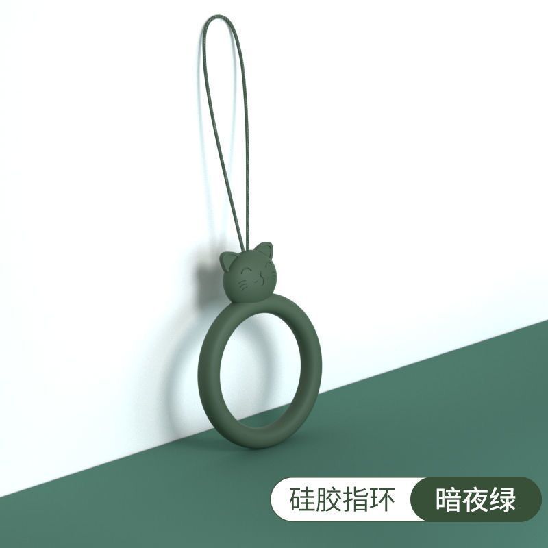 硅胶圈-猫咪-暗夜绿