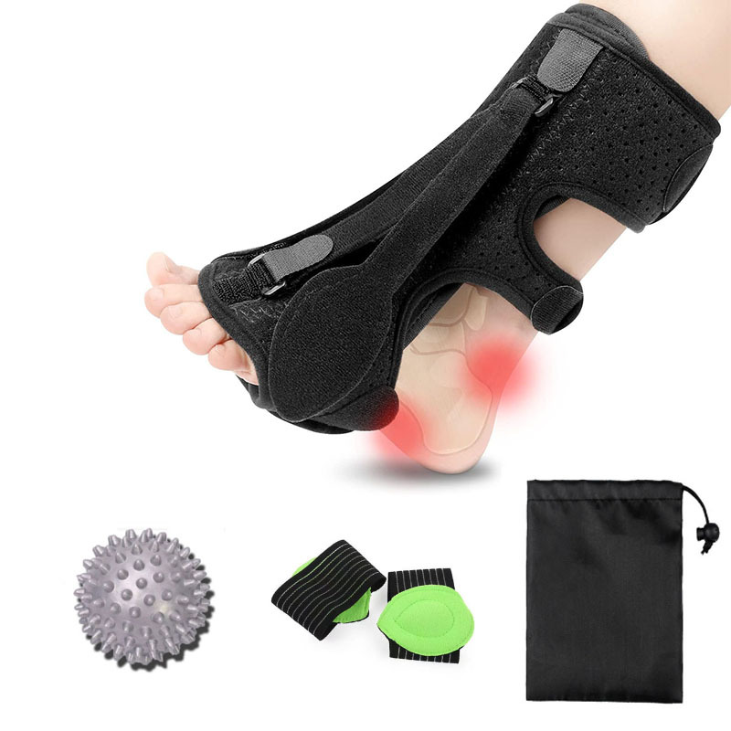 Foot Drop Orthosis Plantar Splint Rehabilitation Supplies Recovery Fixation Foot Support Set Ankle Brace