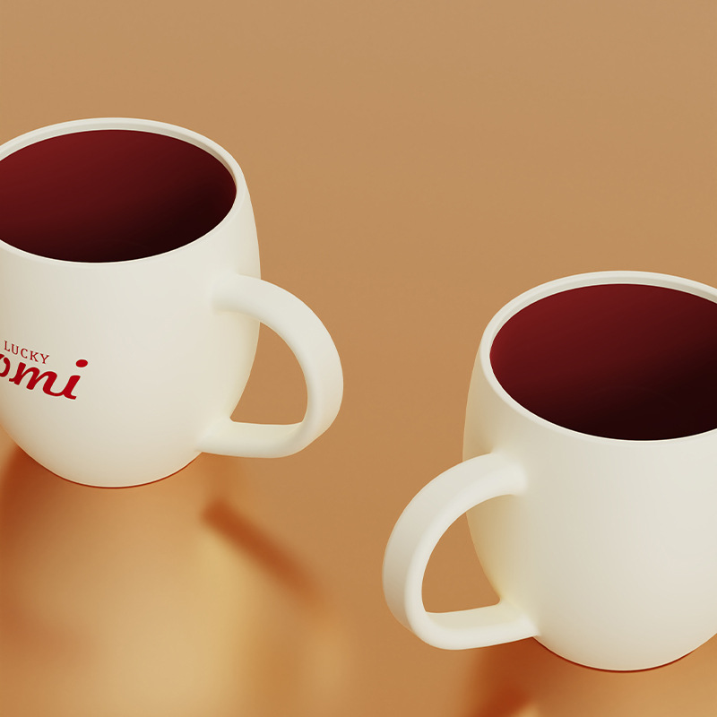 New thickened washbasin cup, drinking cup, couple home mug, student toothbrush cup, DIY imitation ceramic cup