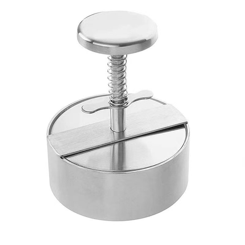 Stainless steel burger press round patty press beef patty DIY rice ball mold kitchen tool press