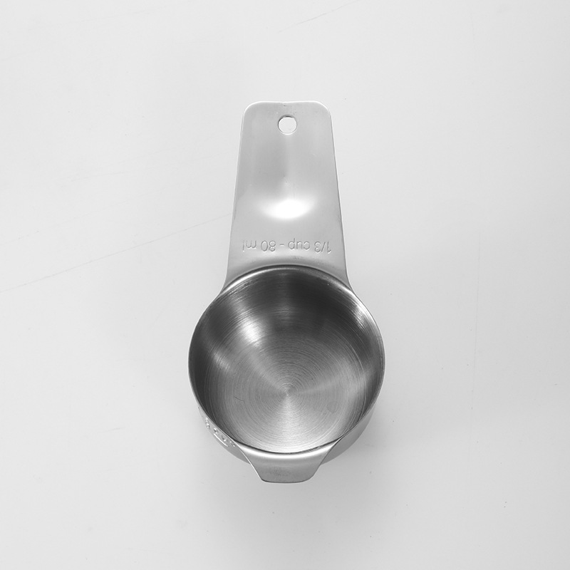 7-piece 304 Stainless Steel Measuring Cup and Spoon Set Baking Tool with Scale Seasoning Measuring Spoon Quantitative Spoon